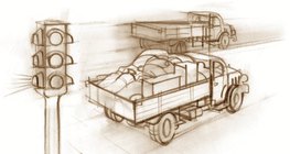 Ускорението на натоварен камион е по-бавно, следователно то има по-голяма инерция