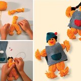 Изработване на градинско джудже от нишки