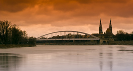 Река Тиса при град Сегед, Унгария