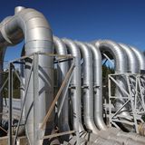 П-образен завой на тръба, за предотвратяване на топлинно разширение П-образен завой на тръба, за предотвратяване на топлинно разширение