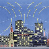 Въздушни течения между центъра на голям град и предградията му, възникнали поради температурна разлика
