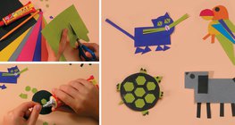 Апликация на животни от правилни геометрични форми