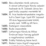 Katonai események, 1683-1699