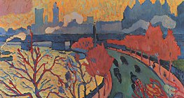 Андре Дерен: "Уестминстърският мост" (1906, фовизъм)