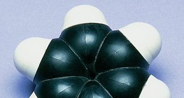 Триизмерно представяне на молекулата на бензена