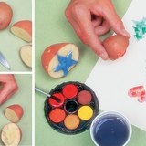 Изработване на печат от картоф