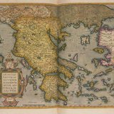 Старинна карта на Древна Гърция, 1603 г.