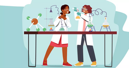 В научната лаборатория