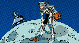 Можем ли да метем с прахосмукачка на Луната?