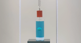 Oscillation damped by drag