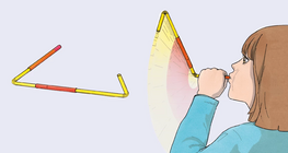 Турбина, изработена от три сламки