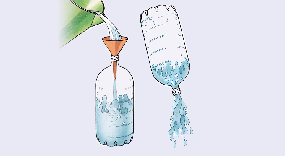 Фонтан в бутилка