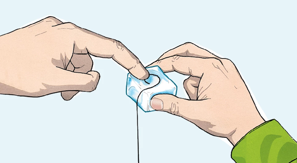 Вдигни кубчето лед!